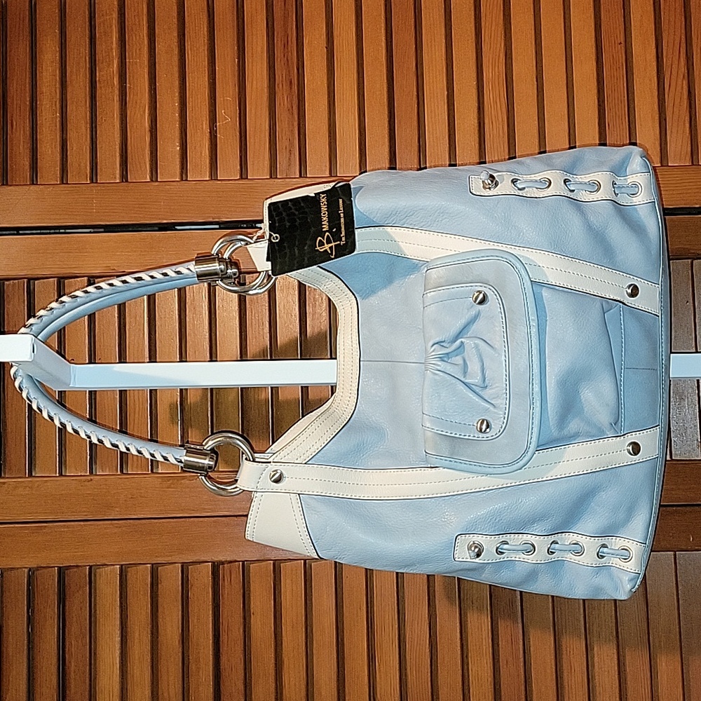 B. MAKOWSKY VINTAGE VANESSA E/W SATCHEL/ SHOULDER BAG